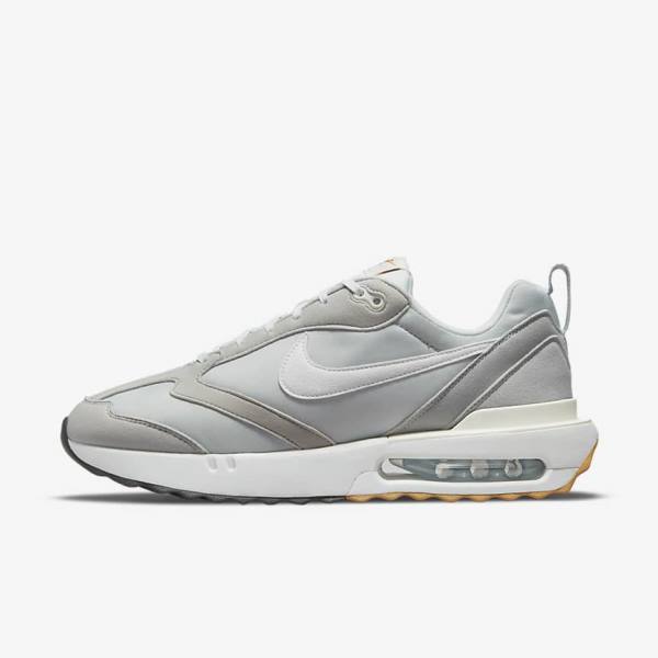 Men\'s Nike Air Max Dawn Trainers Grey / Black / Light Brown / White | NK286UOP