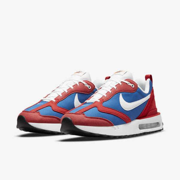 Men's Nike Air Max Dawn Trainers Royal / Red / Light Beige / White | NK564JGH