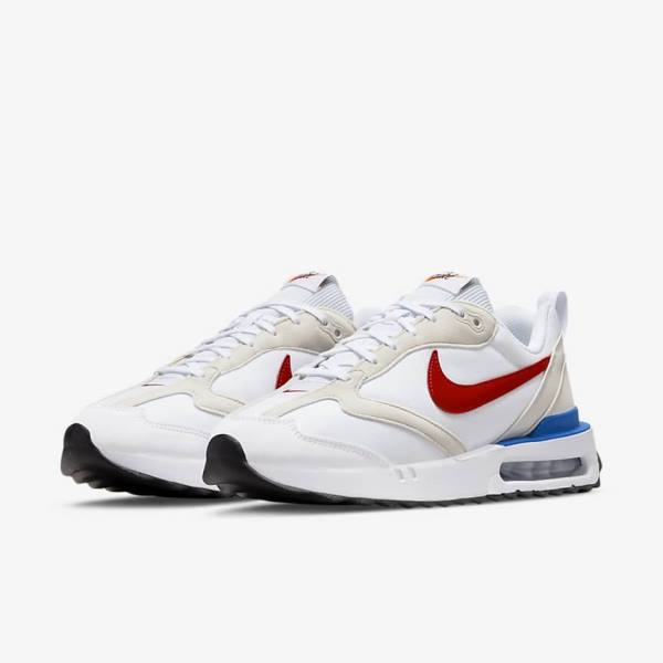 Men's Nike Air Max Dawn Trainers White / Blue / Black / Red | NK053ZMW