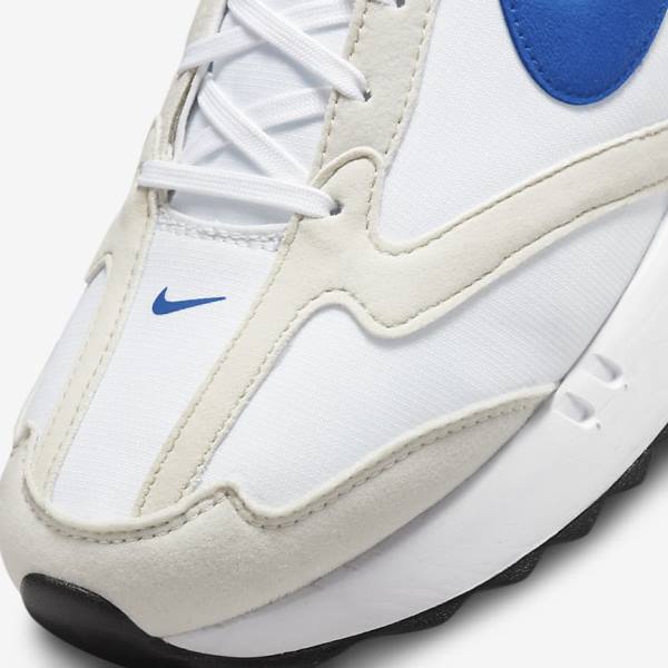 Men's Nike Air Max Dawn Trainers White / Light Beige / Black / Royal | NK613ZDW