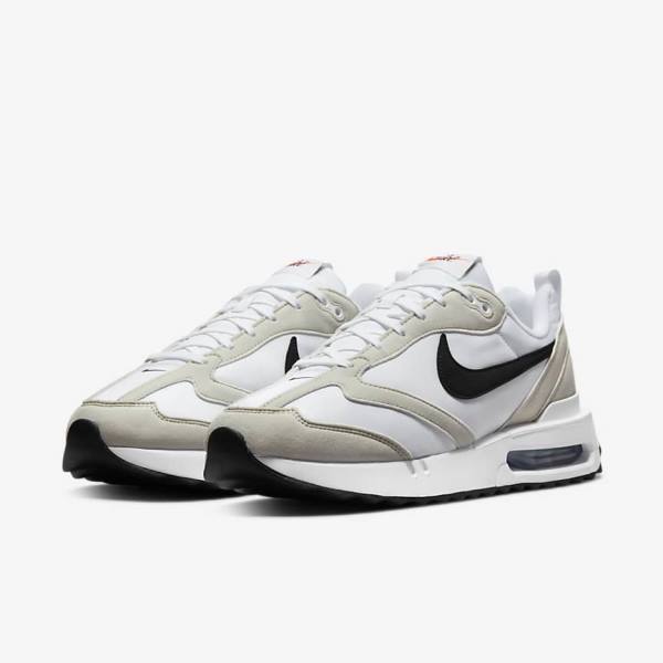 Men's Nike Air Max Dawn Trainers White / Light Beige / Black | NK840ZXW