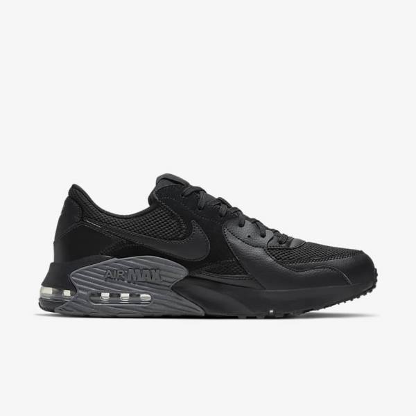 Men's Nike Air Max Excee Trainers Black / Dark Grey | NK241LSB