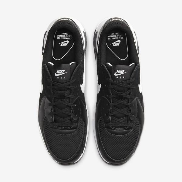 Men's Nike Air Max Excee Trainers Black / Dark Grey / White | NK809GKC