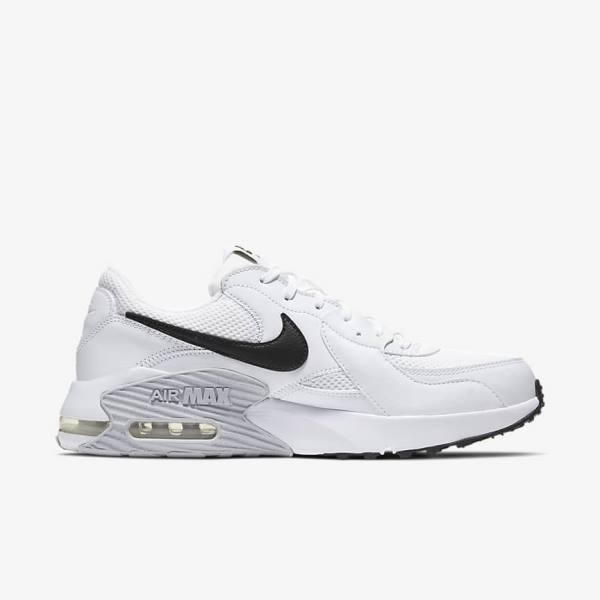 Men's Nike Air Max Excee Trainers White / Platinum / Black | NK835NBC