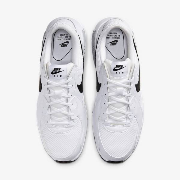 Men's Nike Air Max Excee Trainers White / Platinum / Black | NK835NBC