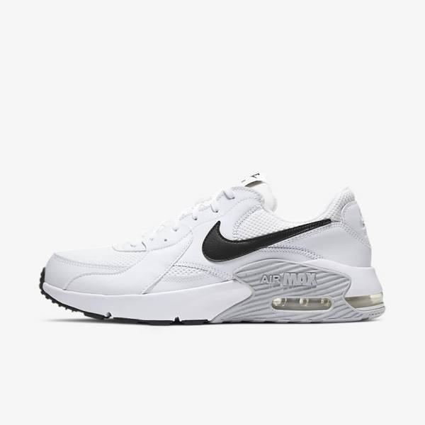 Men\'s Nike Air Max Excee Trainers White / Platinum / Black | NK835NBC