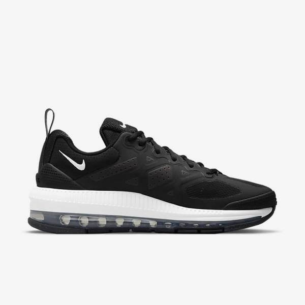 Men's Nike Air Max Genome Trainers Black / Dark Grey / White | NK364CSU