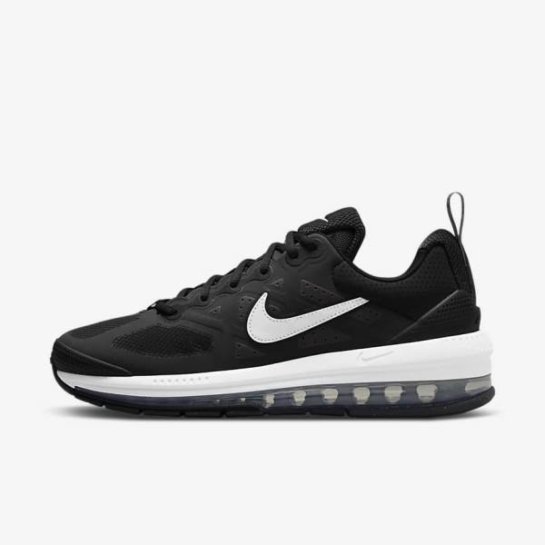 Men\'s Nike Air Max Genome Trainers Black / Dark Grey / White | NK364CSU