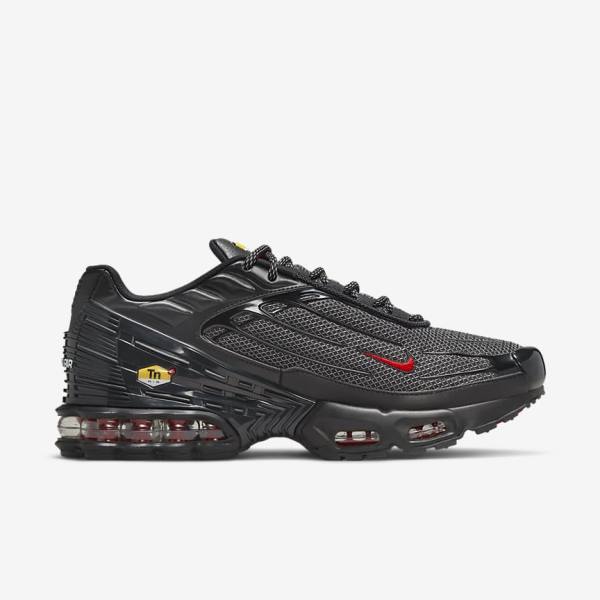 Men's Nike Air Max Plus 3 Trainers Black / Silver / Red | NK394DLB