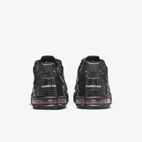 Men's Nike Air Max Plus 3 Trainers Black / Silver / Red | NK394DLB