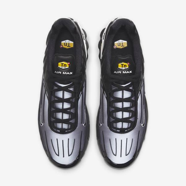 Men's Nike Air Max Plus III Trainers Black / White | NK102YVR