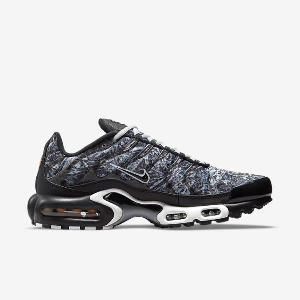 Men's Nike Air Max Plus Trainers Black / White / Dark Grey / Black | NK237CQE