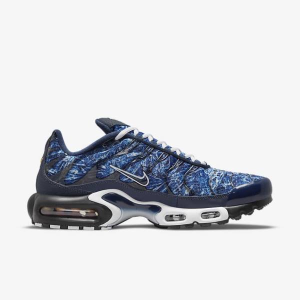 Men's Nike Air Max Plus Trainers Navy / White / Black / Navy | NK685KED