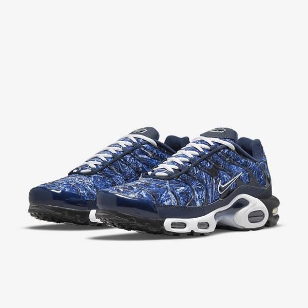 Men's Nike Air Max Plus Trainers Navy / White / Black / Navy | NK685KED