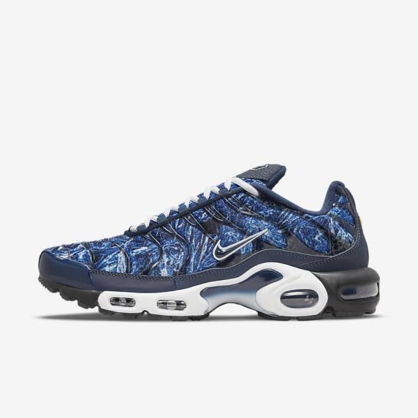 Men\'s Nike Air Max Plus Trainers Navy / White / Black / Navy | NK685KED