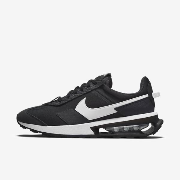 Men\'s Nike Air Max Pre-Day Trainers Black / Dark Grey / White | NK190YEO