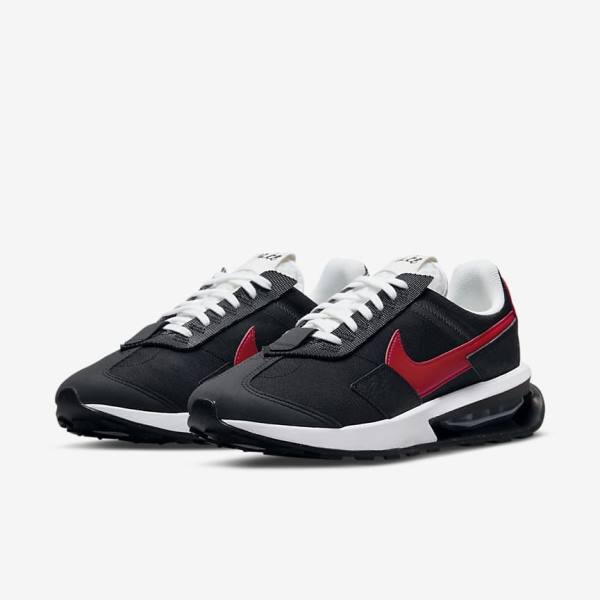 Men's Nike Air Max Pre-Day Trainers Black / White / Red | NK865DCN