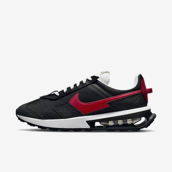 Men\'s Nike Air Max Pre-Day Trainers Black / White / Red | NK865DCN