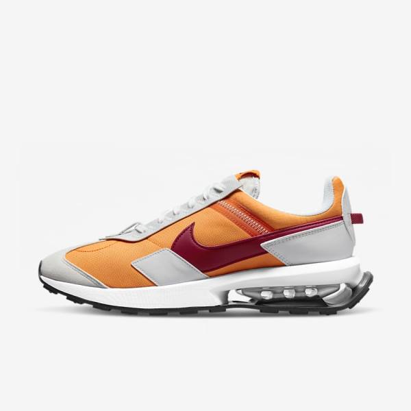 Men\'s Nike Air Max Pre-Day Trainers White / Burgundy | NK095SIU