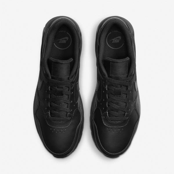 Men's Nike Air Max SC Leather Trainers Black | NK549JAS