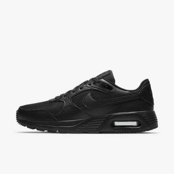 Men\'s Nike Air Max SC Trainers Black | NK652DLN