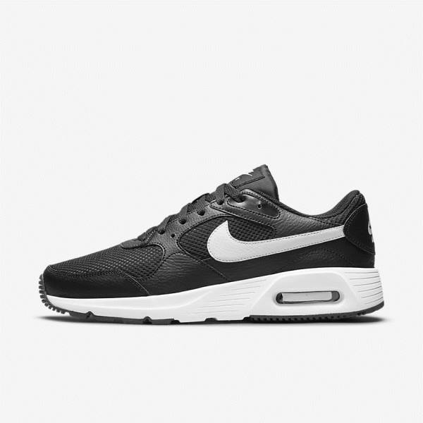 Men\'s Nike Air Max SC Trainers Black / White | NK940YDO