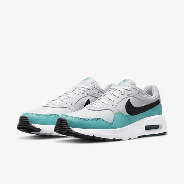 Men's Nike Air Max SC Trainers Turquoise / White / Black | NK517QEL