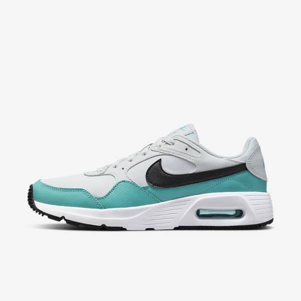 Men\'s Nike Air Max SC Trainers Turquoise / White / Black | NK517QEL