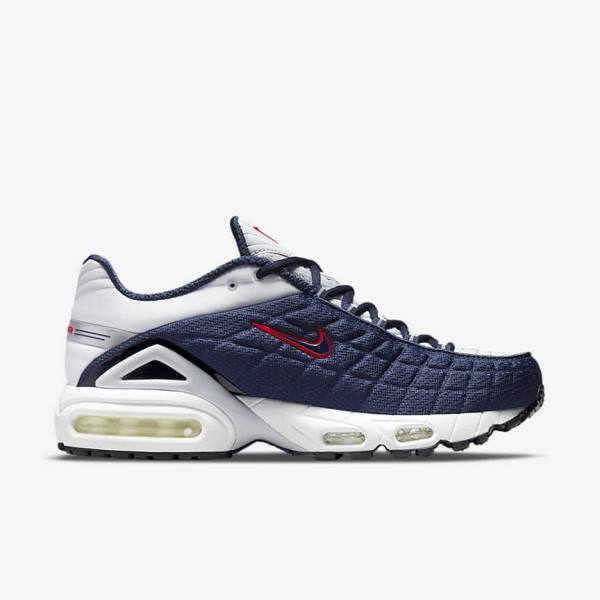 Men's Nike Air Max Tailwind V SP Trainers Navy / Platinum / White / Red | NK357EZF