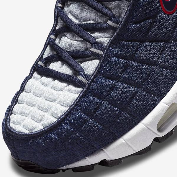 Men's Nike Air Max Tailwind V SP Trainers Navy / Platinum / White / Red | NK357EZF