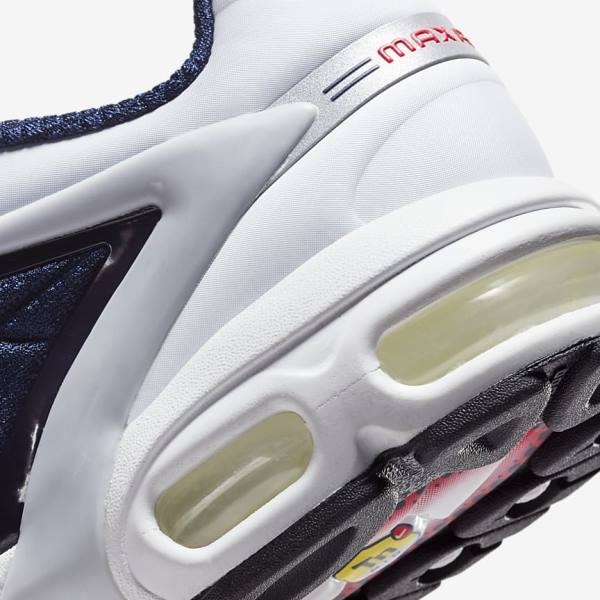 Men's Nike Air Max Tailwind V SP Trainers Navy / Platinum / White / Red | NK357EZF