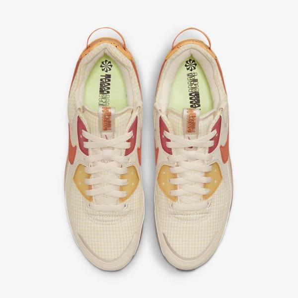 Men's Nike Air Max Terrascape 90 Trainers White / Orange / Pink / Yellow | NK160DCY