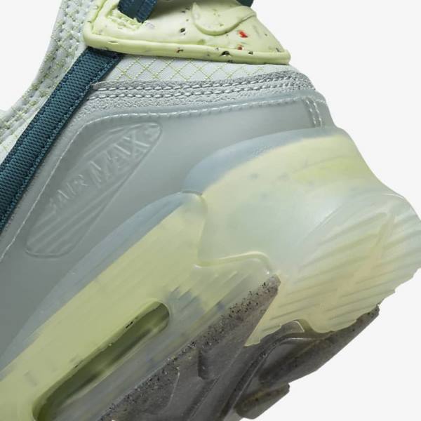 Men's Nike Air Max Terrascape 90 Trainers Grey / Light Green / Dark Turquoise Green | NK856DSV