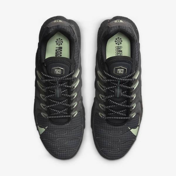 Men's Nike Air Max Terrascape Plus Trainers Black / Dark Grey / Light Green | NK127ICS