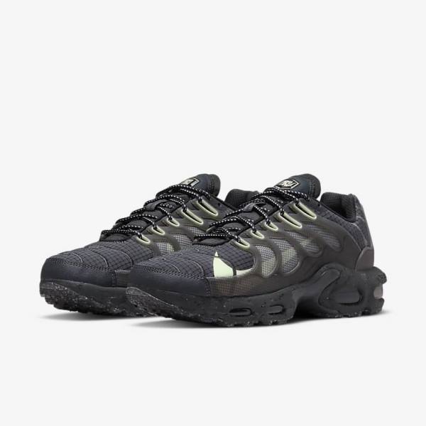 Men's Nike Air Max Terrascape Plus Trainers Black / Dark Grey / Light Green | NK127ICS