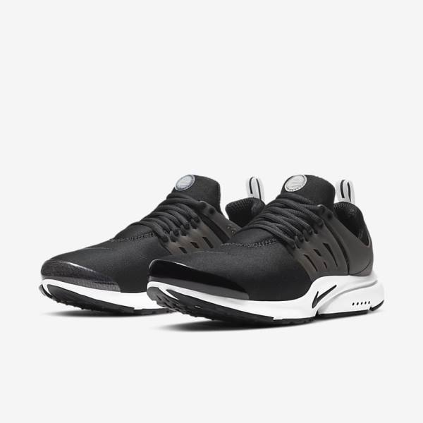 Men's Nike Air Presto Trainers Black / White | NK935THM