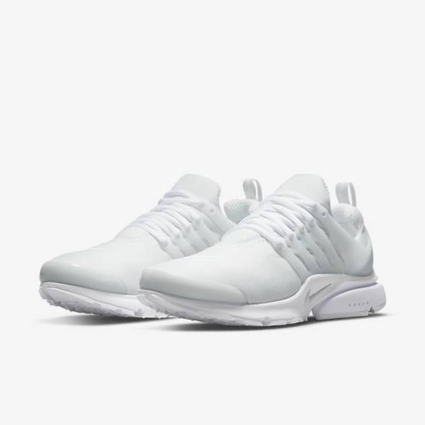 Men's Nike Air Presto Trainers White / Platinum | NK024RQP