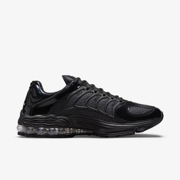 Men's Nike Air Tuned Max Trainers Black / Metal Silver / Black | NK368OZH