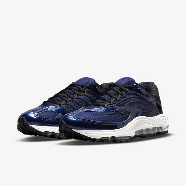 Men's Nike Air Tuned Max Trainers Blue / White / Black | NK706AVO