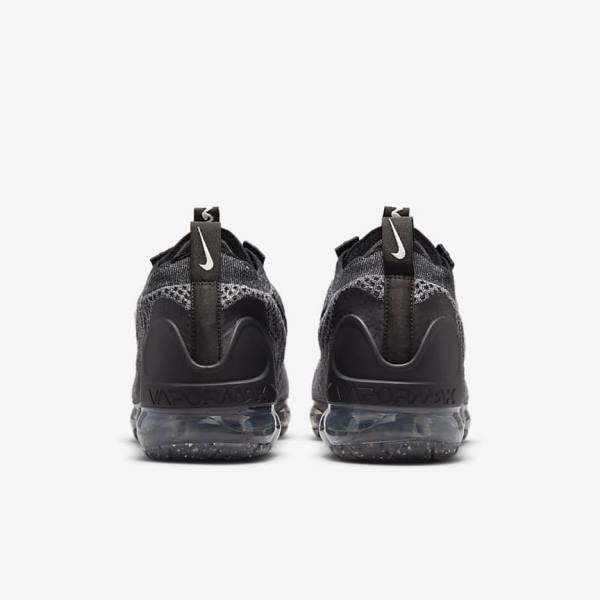 Men's Nike Air VaporMax 2021 FK Trainers Black / White / Dark Grey / Black | NK043JZP