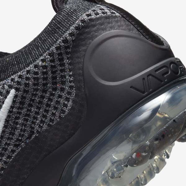 Men's Nike Air VaporMax 2021 FK Trainers Black / White / Dark Grey / Black | NK043JZP