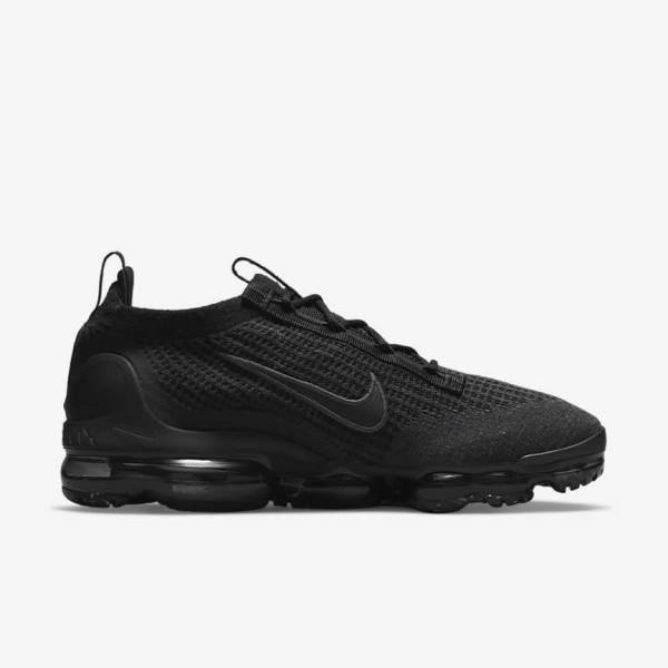 Men's Nike Air VaporMax 2021 FK Trainers Black / Dark Grey | NK791VAF