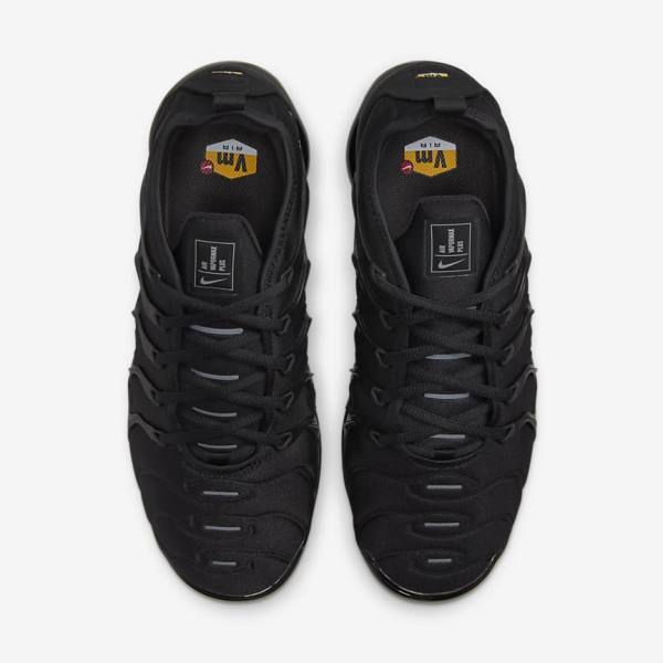 Men's Nike Air VaporMax Plus Trainers Black / Dark Grey | NK456FDX