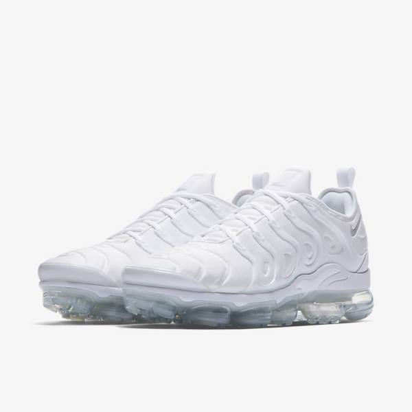 Men's Nike Air VaporMax Plus Trainers White / Platinum / White | NK871GUV