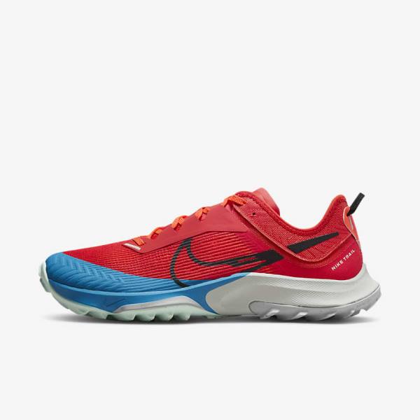 Men\'s Nike Air Zoom Terra Kiger 8 Trail Running Shoes Red / Orange / Blue / Black | NK567BUO