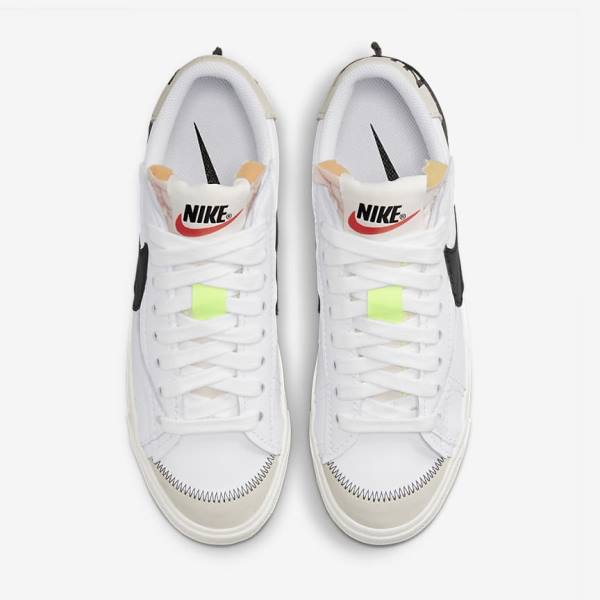 Men's Nike Blazer Low 77 Jumbo Trainers White / Black | NK476NCU