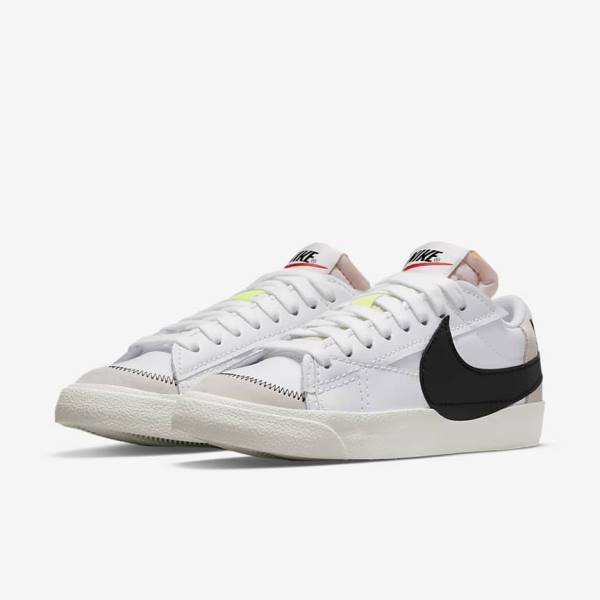 Men's Nike Blazer Low 77 Jumbo Trainers White / Black | NK476NCU