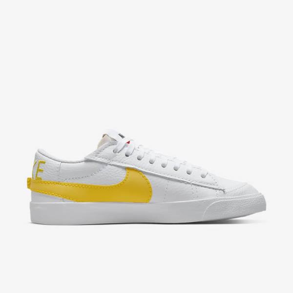 Men's Nike Blazer Low Jumbo Trainers White / Black / Orange | NK397VSX