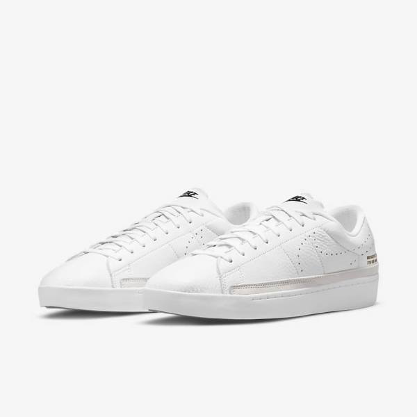 Men's Nike Blazer Low X Trainers White / Light Brown / Black | NK287AYH