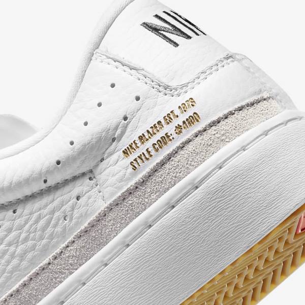 Men's Nike Blazer Low X Trainers White / Light Brown / Black | NK287AYH